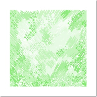 Green Abstracts Posters and Art